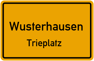 Straßenverzeichnis Wusterhausen Trieplatz