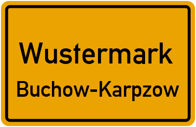 Straßenverzeichnis Wustermark Buchow-Karpzow