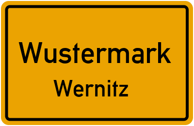 Straßenverzeichnis Wustermark Wernitz