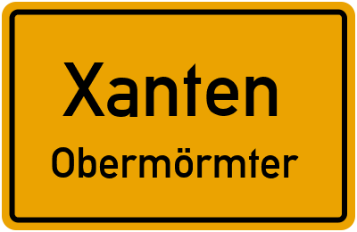 Straßenverzeichnis Xanten Obermörmter