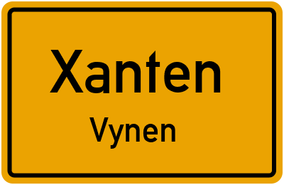 Straßenverzeichnis Xanten Vynen
