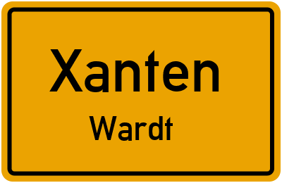 Straßenverzeichnis Xanten Wardt
