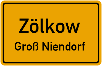 Straßenverzeichnis Zölkow Groß Niendorf