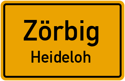 Straßenverzeichnis Zörbig Heideloh