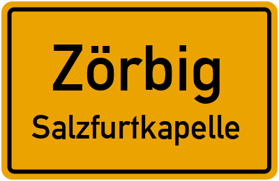 Straßenverzeichnis Zörbig Salzfurtkapelle