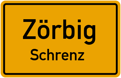 Straßenverzeichnis Zörbig Schrenz