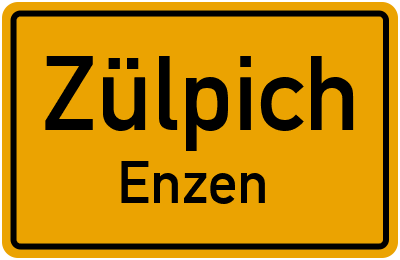 Straßenverzeichnis Zülpich Enzen