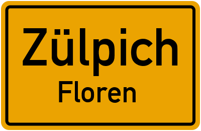 Straßenverzeichnis Zülpich Floren