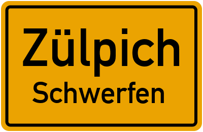 Straßenverzeichnis Zülpich Schwerfen