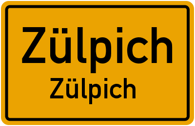 Straßenverzeichnis Zülpich Zülpich