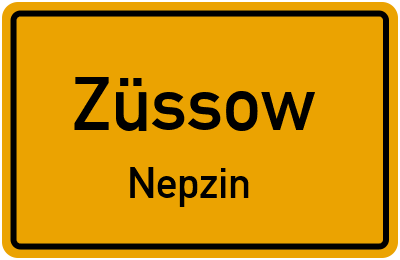 Straßenverzeichnis Züssow Nepzin