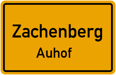 Straßenverzeichnis Zachenberg Auhof