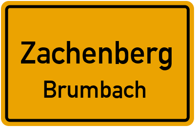 Straßenverzeichnis Zachenberg Brumbach