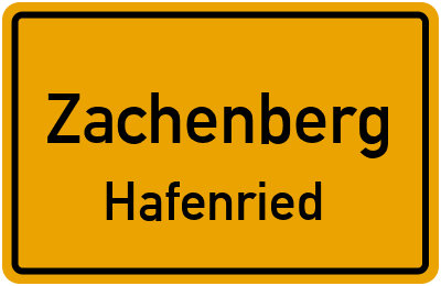 Straßenverzeichnis Zachenberg Hafenried