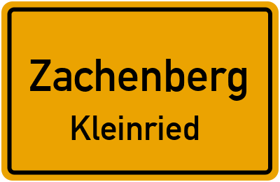 Straßenverzeichnis Zachenberg Kleinried