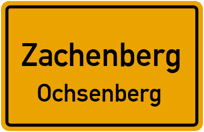 Straßenverzeichnis Zachenberg Ochsenberg