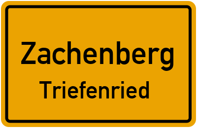 Straßenverzeichnis Zachenberg Triefenried