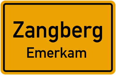 Straßenverzeichnis Zangberg Emerkam