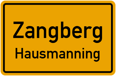 Straßenverzeichnis Zangberg Hausmanning
