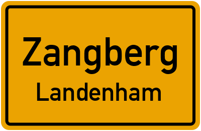 Straßenverzeichnis Zangberg Landenham