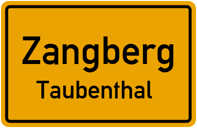 Straßenverzeichnis Zangberg Taubenthal