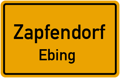 Straßenverzeichnis Zapfendorf Ebing