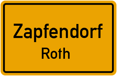 Straßenverzeichnis Zapfendorf Roth