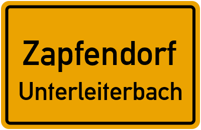 Straßenverzeichnis Zapfendorf Unterleiterbach