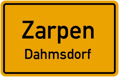 Straßenverzeichnis Zarpen Dahmsdorf