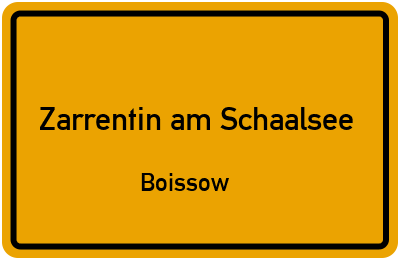 Straßenverzeichnis Zarrentin am Schaalsee Boissow