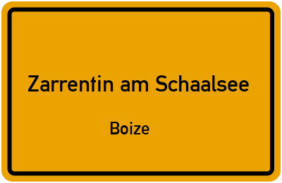 Straßenverzeichnis Zarrentin am Schaalsee Boize