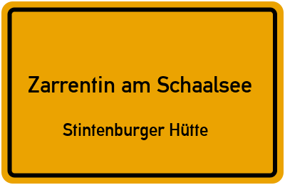 Straßenverzeichnis Zarrentin am Schaalsee Stintenburger Hütte
