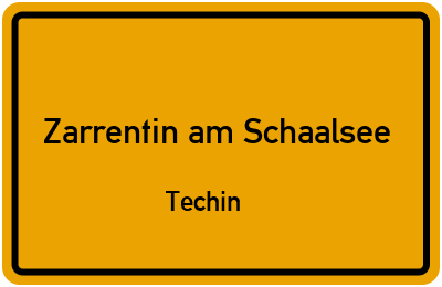 Straßenverzeichnis Zarrentin am Schaalsee Techin