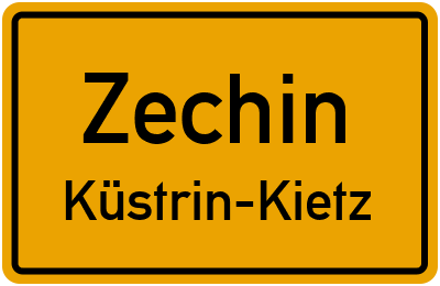 Straßenverzeichnis Zechin Küstrin-Kietz