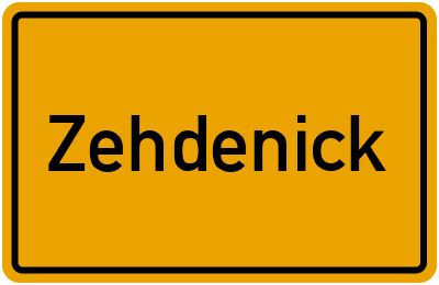Branchenbuch Zehdenick, Brandenburg