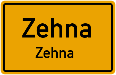 Straßenverzeichnis Zehna Zehna