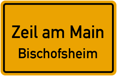 Straßenverzeichnis Zeil am Main Bischofsheim