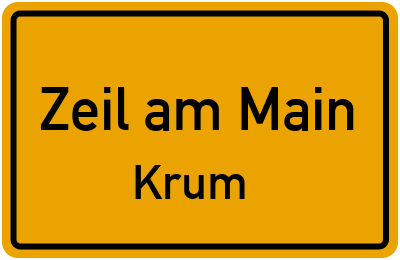 Straßenverzeichnis Zeil am Main Krum