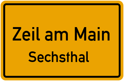 Straßenverzeichnis Zeil am Main Sechsthal
