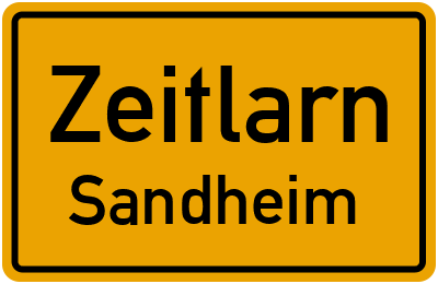 Straßenverzeichnis Zeitlarn Sandheim