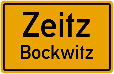 Straßenverzeichnis Zeitz Bockwitz