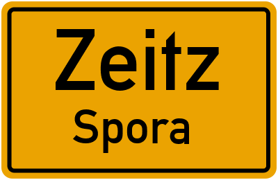 Straßenverzeichnis Zeitz Spora