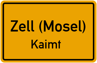 Straßenverzeichnis Zell (Mosel) Kaimt