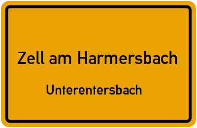 Ortsschild Zell am Harmersbach Unterentersbach