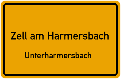 Ortsschild Zell am Harmersbach Unterharmersbach