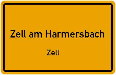 Ortsschild Zell am Harmersbach Zell