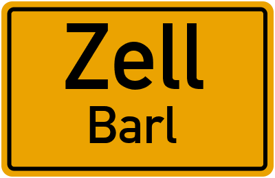Straßenverzeichnis Zell Barl