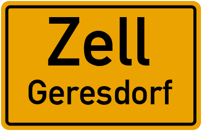 Straßenverzeichnis Zell Geresdorf