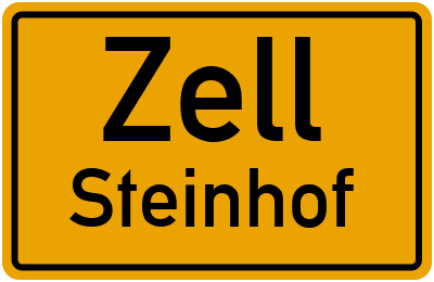 Straßenverzeichnis Zell Steinhof