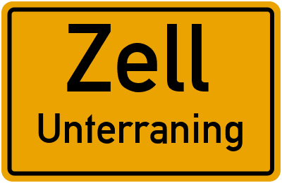 Straßenverzeichnis Zell Unterraning